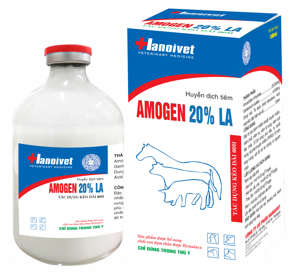 AMOGEN 20% LA 100ML - THUỐC THÚ Y